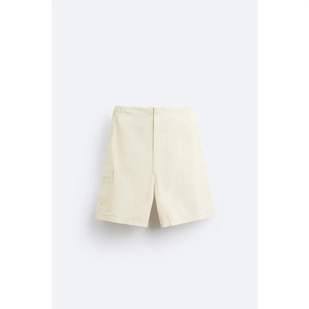 COTTON CARGO SHORTS